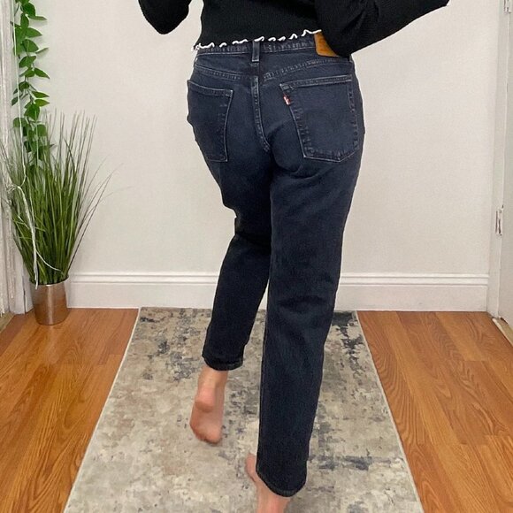 Levi's Wedgie Icon Fit High Waist Skinny Jeans Size 28 Blue - Picture 4 of 6